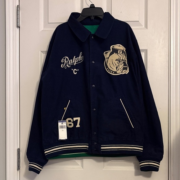 Ralph Lauren Other - Ralph Lauren Navy Jacket with Bulldog and Embroidery